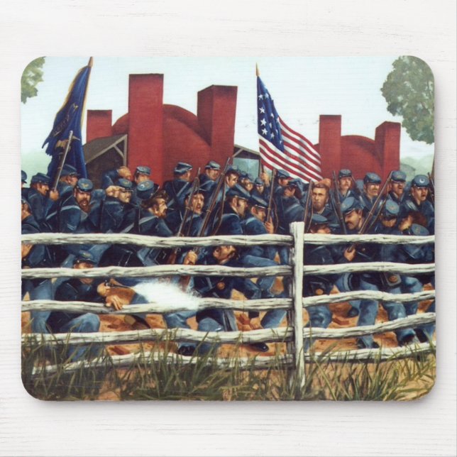 Alfombrilla De Ratón Gettysburg, batalla en el ladrillar Mousepad 3 (Frente)