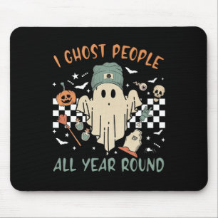Alfombrilla De Ratón Ghost Ghost durante todo el año Retro Halloween