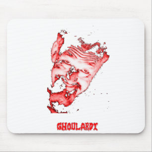 Alfombrilla De Ratón Ghoulardi (rojo/transparente) Mousepad adaptable
