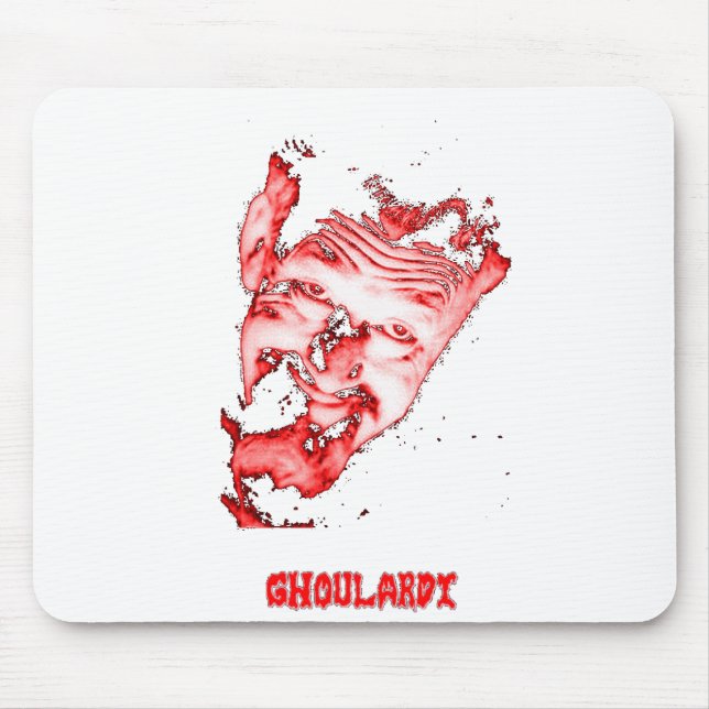 Alfombrilla De Ratón Ghoulardi (rojo/transparente) Mousepad adaptable (Frente)