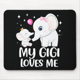 Alfombrilla De Ratón Gigi Me Ama El Tee De Elefantes Cuidados Para Los 