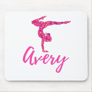 Alfombrilla De Ratón Gimnasia Gimnasia Personalizada Nombre Avery