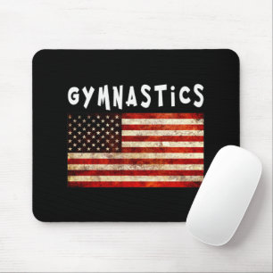 Alfombrilla De Ratón Gimnasia Grunge Americana Bandera USA