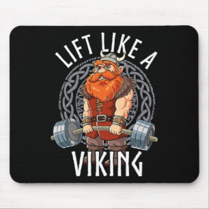 Alfombrilla De Ratón Gimnasio culturismo Levanta como un vikingo