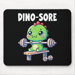 Alfombrilla De Ratón Gimnasio de dinosaurios Entrenamiento Fitness Leva