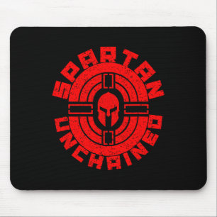 Alfombrilla De Ratón Gimnasio de raza guerrera Spartan sin encadenar