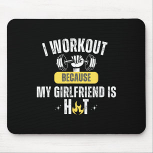 Alfombrilla De Ratón Gimnasio Divertido de Fitness Me Entreno Porque Mi
