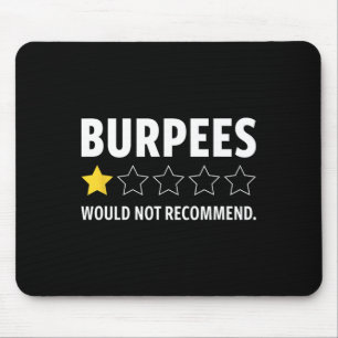 Alfombrilla De Ratón Gimnasio Divertido Fitness Burpees Culturismo Leva