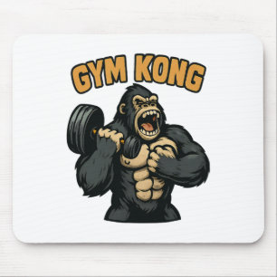 Alfombrilla De Ratón Gimnasio Kong Divertido Culturismo Fitness Gorila