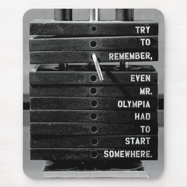 Alfombrilla De Ratón Gimnasio Motivacional (Frente)