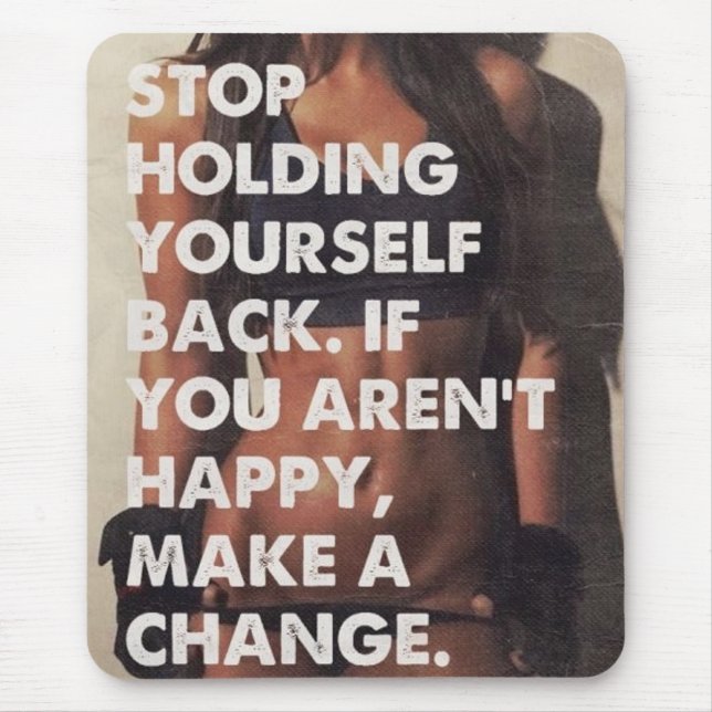 Alfombrilla De Ratón Gimnasio Motivador de Construcción de Cuerpo (Frente)