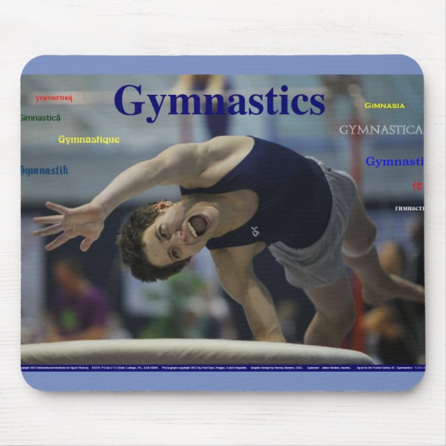 Alfombrilla De Ratón GIMNASTICA Nº 1, Julius Neuber en la bóveda (Frente)