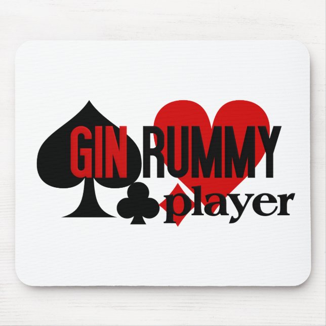 Alfombrilla De Ratón Gin Rummy Player mousepad (Frente)