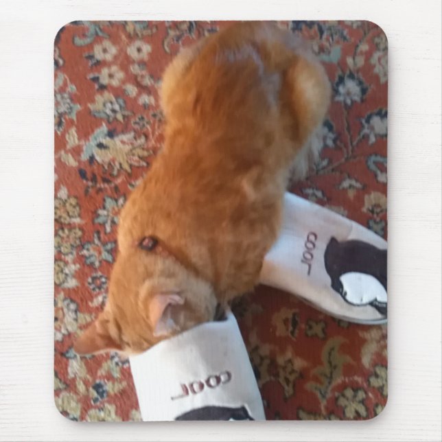 Alfombrilla De Ratón ginger cat del teclado del ratón (Frente)