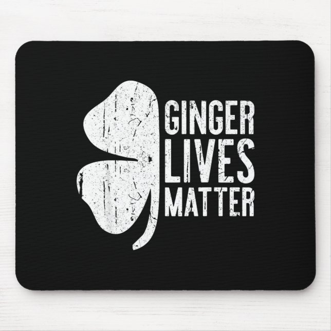 Alfombrilla De Ratón Ginger Lives Shirt Irish Men Women St Patricks Day (Frente)