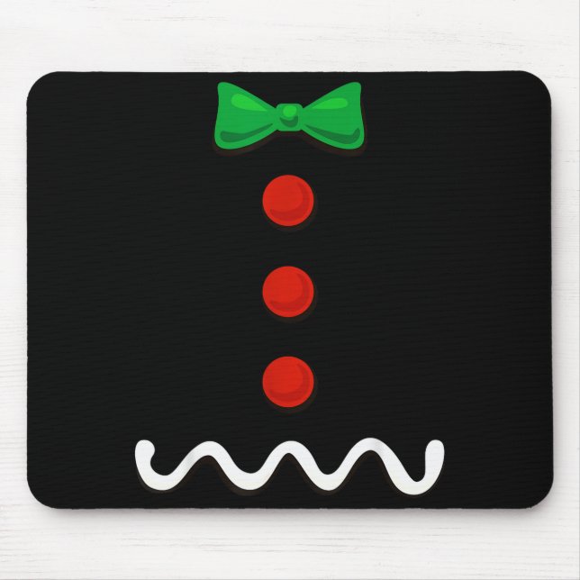 Alfombrilla De Ratón Gingerbread Man Christmas Costume  (Frente)