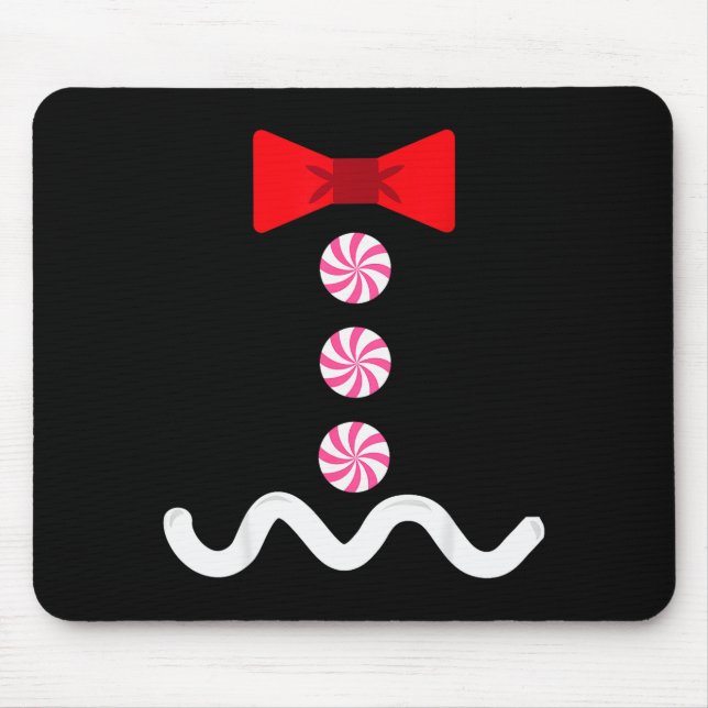 Alfombrilla De Ratón Gingerbread Man Christmas Costume Cookie Baking  (Frente)