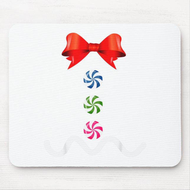 Alfombrilla De Ratón Gingerbread Man Christmas Costume Cookie Baking  (Frente)