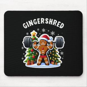 Alfombrilla De Ratón Gingershred Funny Gingerbread Man Gym Bodybuilding