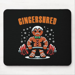 Alfombrilla De Ratón Gingershred Funny Gingerbread Man Gym Bodybuilding