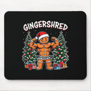Alfombrilla De Ratón Gingershred Funny Gingerbread Man Gym Bodybuilding