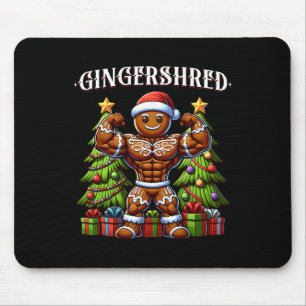 Alfombrilla De Ratón Gingershred Funny Gingerbread Man Gym Bodybuilding