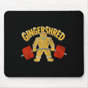Alfombrilla De Ratón Gingershred Funny Gingerbread Man Gym Bodybuilding