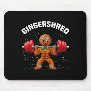 Alfombrilla De Ratón Gingershred Funny Gingerbread Man Gym Bodybuilding
