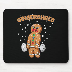 Alfombrilla De Ratón Gingershred Funny Gingerbread Man Gym Bodybuilding