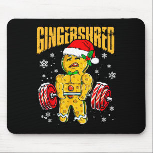 Alfombrilla De Ratón Gingershred Funny Gingerbread Man Gym Bodybuilding
