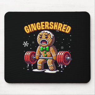Alfombrilla De Ratón Gingershred Funny Gingerbread Man Gym Bodybuilding