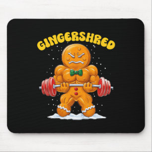 Alfombrilla De Ratón Gingershred Funny Gingerbread Man Gym Bodybuilding