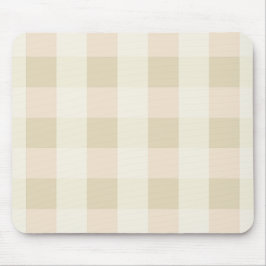 Alfombrilla De Ratón Gingham | Rosa y Crema