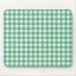 Alfombrilla De Ratón Gingham Verde Menta