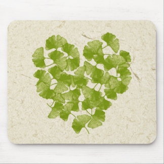 Alfombrilla De Ratón Ginkgo Leaf Heart