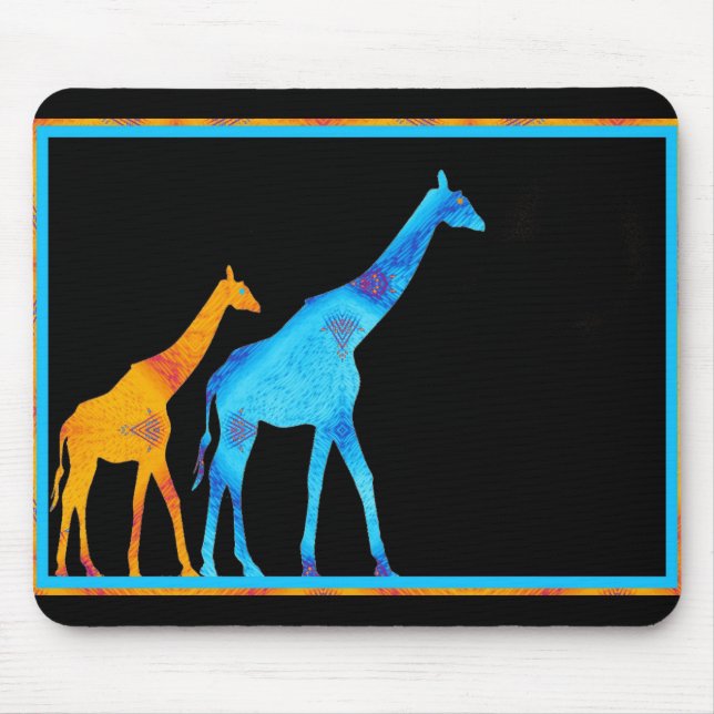 Alfombrilla De Ratón Giraffe (Frente)