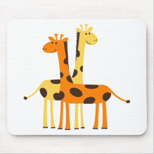 Alfombrilla De Ratón giraffe africa safari fauna silvestre