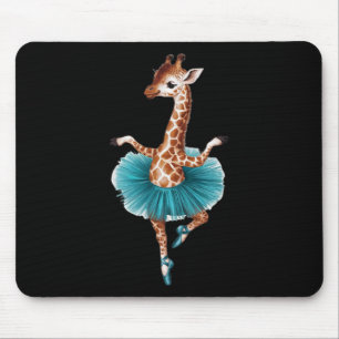 Alfombrilla De Ratón Giraffe Cuta En Un Tutu Bailando Como Ballerina