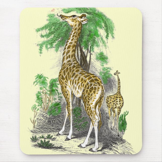 Alfombrilla De Ratón Giraffe Gifts (Frente)