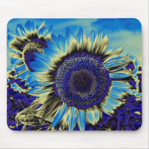 Alfombrilla De Ratón Girasol azul
