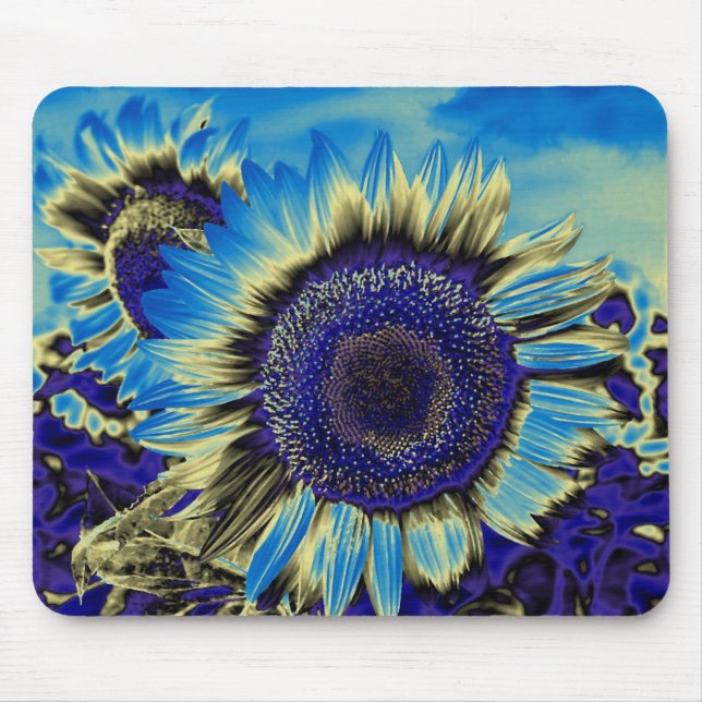Alfombrilla De Ratón Girasol azul (Frente)