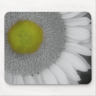 Alfombrilla De Ratón Girasol Cierre Mousepad Blanco Y Negro