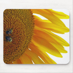 Alfombrilla De Ratón Girasol con abejorros
