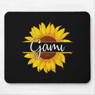 Alfombrilla De Ratón Girasol Gráfico Amarillo Vintage de Verano Girasol