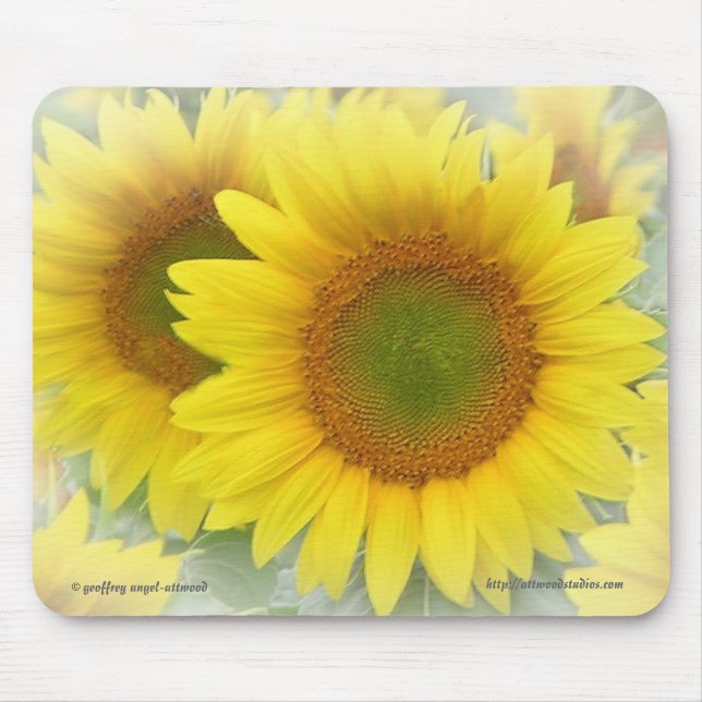 Alfombrilla De Ratón Girasol Mousepad (Frente)