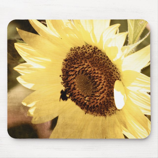 Alfombrilla De Ratón Girasol vintage (Frente)