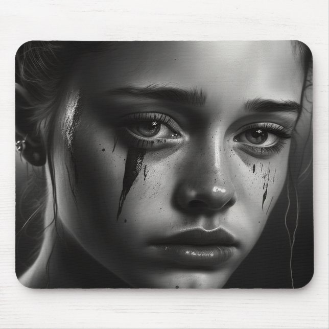 Alfombrilla De Ratón Girl with tears (Frente)