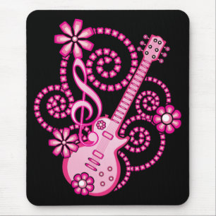 Alfombrilla De Ratón Girlie Guitar