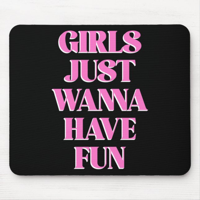 Alfombrilla De Ratón Girls Just W Have Fun Long Sleeve  (Frente)