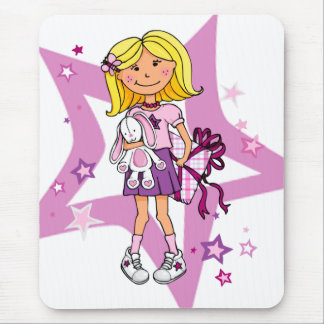 Alfombrilla De Ratón Girly Gift rubio chica Pad Mouse